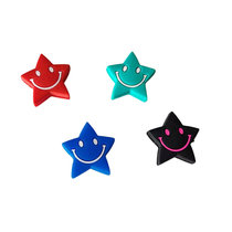 2 pack tennis racket embedded shock absorber tennis silicone shock absorber cartoon five-pointed star shape