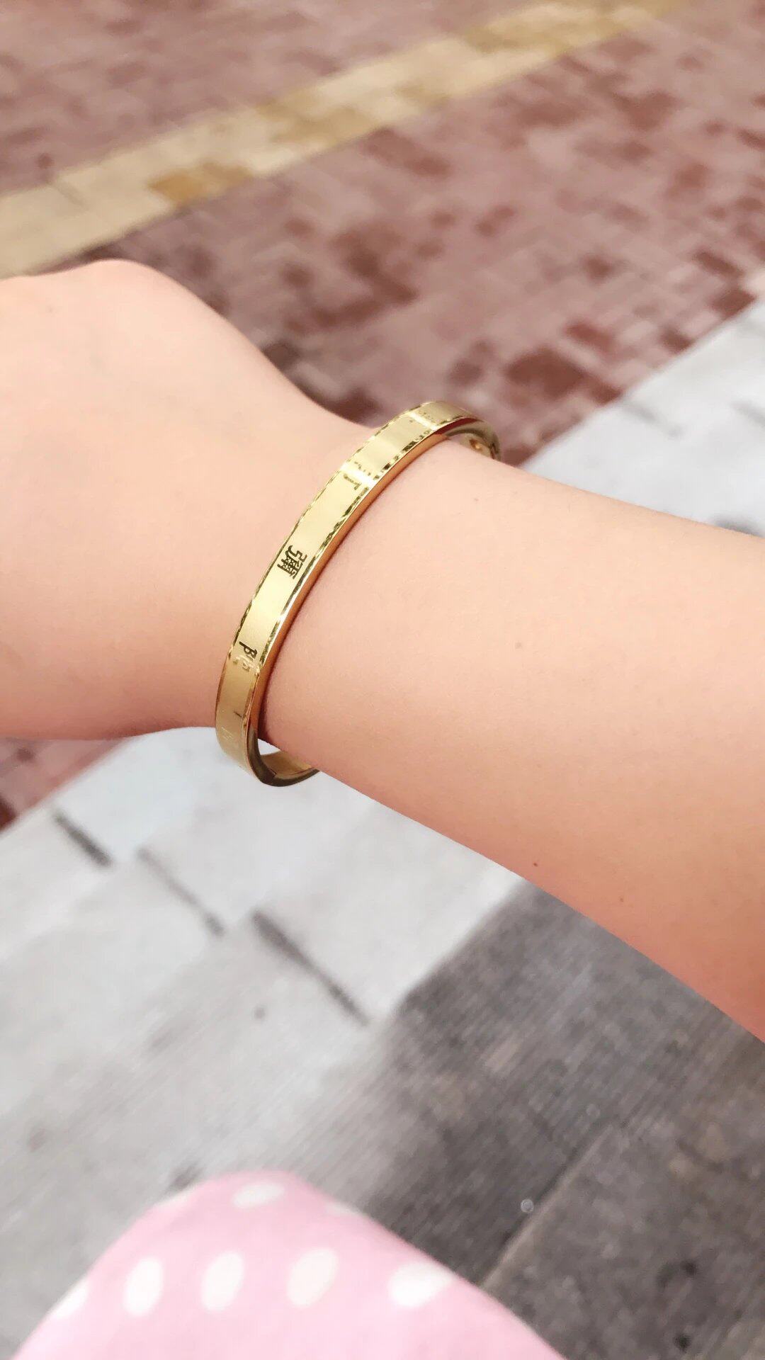 Gold Namo Amitabha Bracelet Retro Ethnic Exquisite and Delicate Version (Fashion)