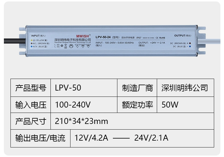 lioa 1000va MEAN WELL chống thấm nước LPV-400W chuyển đổi nguồn điện 220 đến 12V24V ngoài trời ngoài trời dải đèn LED biến áp DC 2 pin mắc nối tiếp nguồn to ong 24v 10a