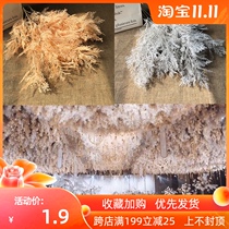 Wedding floral decoration Golden fog wedding hall simulation flower ceiling fake flower props Net red flower material rime grass