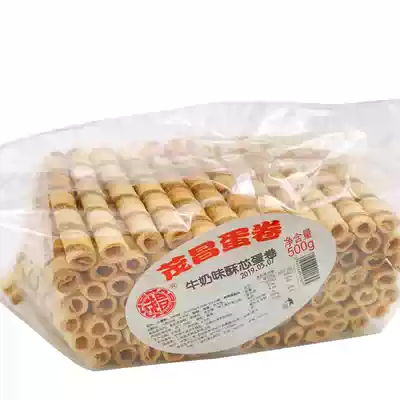 Only sent Jiangsu, Zhejiang, Shanghai, Anhui Maochang egg rolls, old flavor egg rolls, 500 grams bags, Shanghai specialty egg rolls, 1 pack