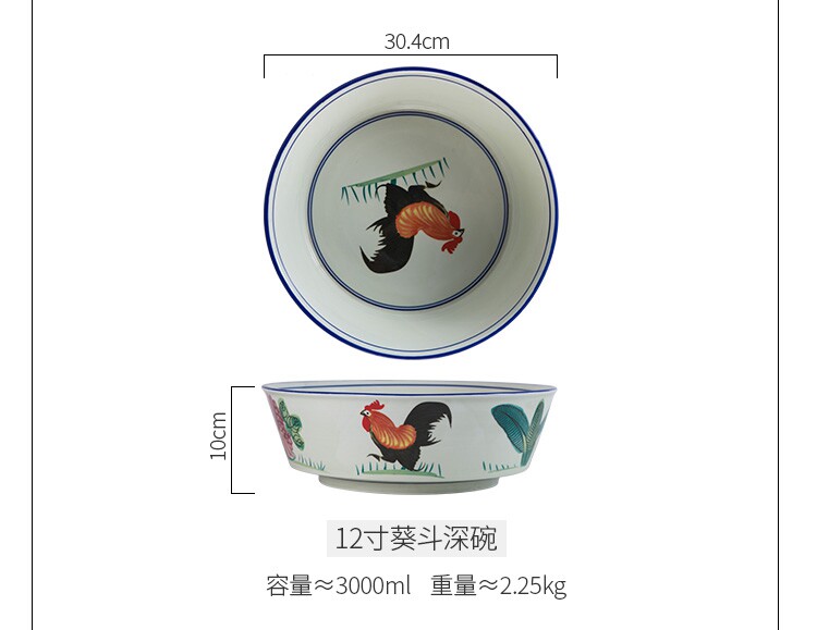 ♡陶瓷公鸡碗 周星驰 老式 怀旧 碗中式面碗大号加厚汤碗 餐厅-阿里巴巴