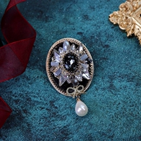 17-Кристалл Овал (Черный)