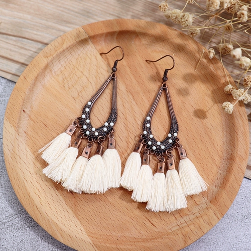 Ретро этнические длинные серьги, стиль бохо, этнический стиль, Таиланд