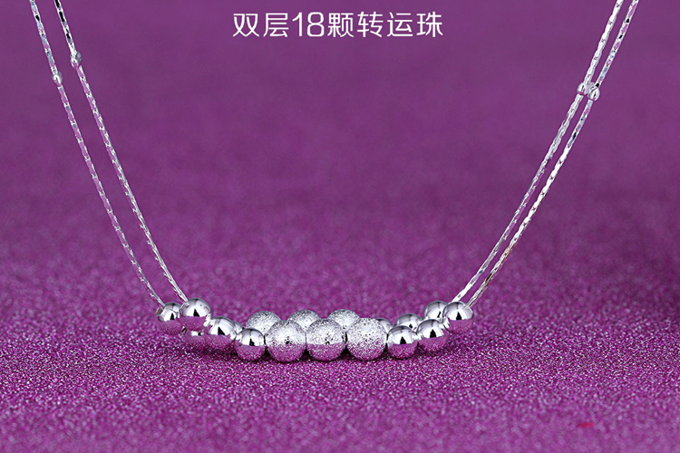 Mới Nhật Bản và Hàn Quốc xu hướng 925 sterling bạc mờ hạt chuông bóng cô gái vòng chân khí chất phụ kiện thời trang đơn giản vòng chân cho nữ