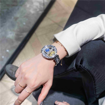 UAB Day Moon Stars Mechanical Watch Hollowed-out Senior Sensation Womans Light Extravagant WATCH Female Nameplate Male