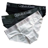 Американский супермаркет Calvin Klein подлинный CK Женские трудовые трусики сумки бедра Большой широкий край средний низкий талию 3 штуки