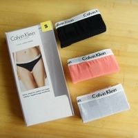[美国超市采购Calvin Klein正品低腰纯棉 CK女士内裤3条装大码现货]