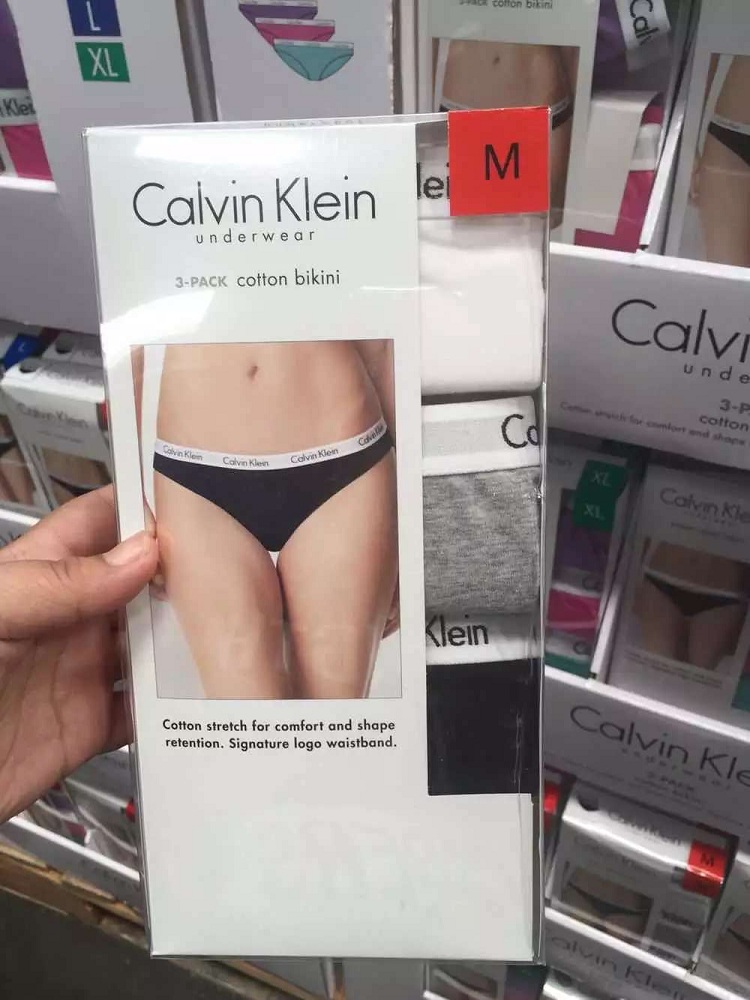 Calvin Klein Mỹ chính hãng mua đồ lót đôi nam nữ đồ lót cotton nam và nữ đồ lót màu rắn 3 điểm đồ lot