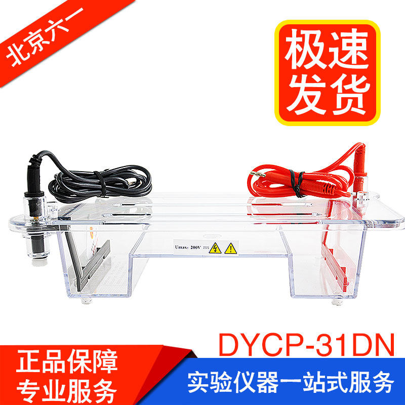 北京六一DYCP-31DN琼脂糖水平电泳槽 电泳仪 CN/BN凝胶板加样梳子