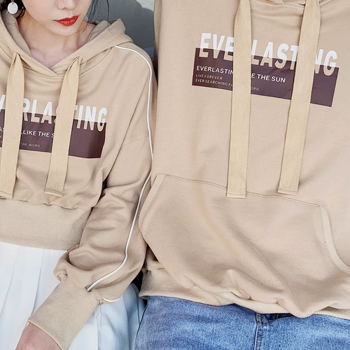 DISOO Осенняя трендовая парная одежда для влюбленных, небольшой дизайнерский комплект, толстовка, популярно в интернете, тренд сезона