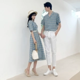 DISOO Парная одежда для влюбленных, трендовая летняя одежда, небольшая дизайнерская юбка, комплект, рубашка, тренд сезона