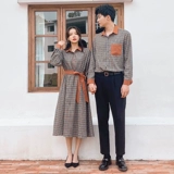 DISOO Осенняя демисезонная трендовая парная одежда для влюбленных, комплект, платье, рубашка, коллекция 2021, в корейском стиле, изысканный стиль, яркий броский стиль