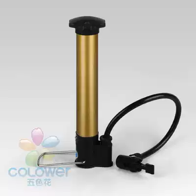 (Factory price direct sales) small Mini Portable Basket foot leather ball toy metal charging pump air needle