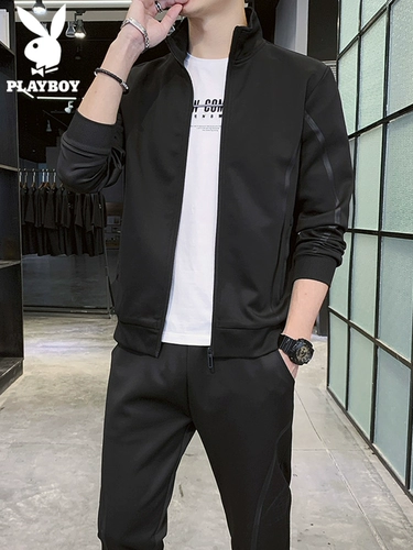 Playboy, комплект, осенняя куртка, черная универсальная спортивная толстовка