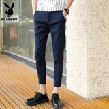 Playboy, мужские летние белые тонкие штаны, облегающий крой