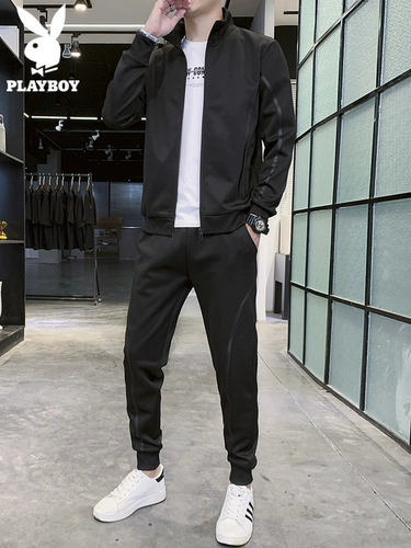 Playboy, комплект, осенняя куртка, черная универсальная спортивная толстовка