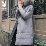 Playboy, черная зимняя куртка с капюшоном, пуховик, увеличенная толщина