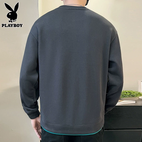 Playboy, приятный телу свитшот для отдыха, лонгслив, осенний, оверсайз