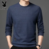 Playboy, мужской лонгслив, осеннее трендовое термобелье, универсальная приятная телу футболка, круглый воротник