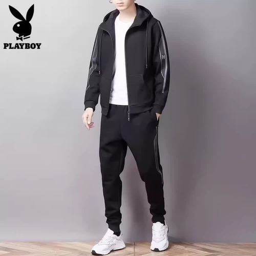 Playboy, мужской комплект для отдыха, трендовый спортивный костюм, осенний, размер