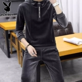 Playboy, мужской спортивный костюм, бархатная весенняя трендовая мужская толстовка, тренд сезона