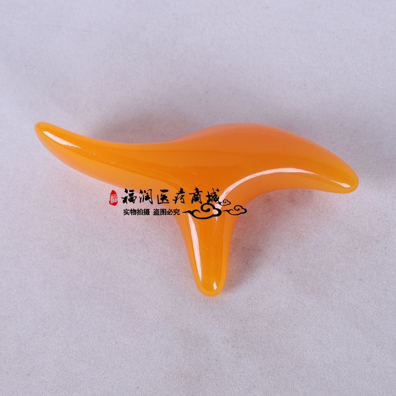 三角雀点穴棒 足底脚底足疗点穴蜜蜡按摩器 疏通经络按摩