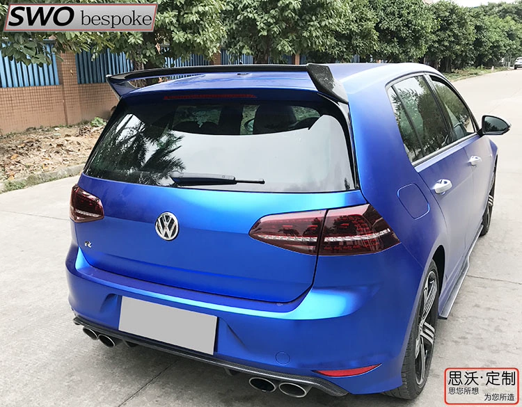 Golf 7 GTI R đuôi sợi carbon SD sửa đổi, cánh gió trên cao 7, cánh gió cố định phía sau, đuôi cao GT - Sopida trên