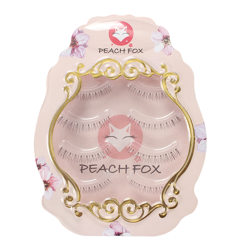 Peach Fox Lông mi giả dưới lông mi Mô phỏng tự nhiên Suyan Cỏ nhỏ Lông mi giả Air Net Red Daily N15 keo dan mi