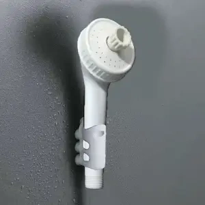 Old-Fashioned Handheld Shower Head Water Heater Showerhead with Switch Hanging Single Nozzle Plastic