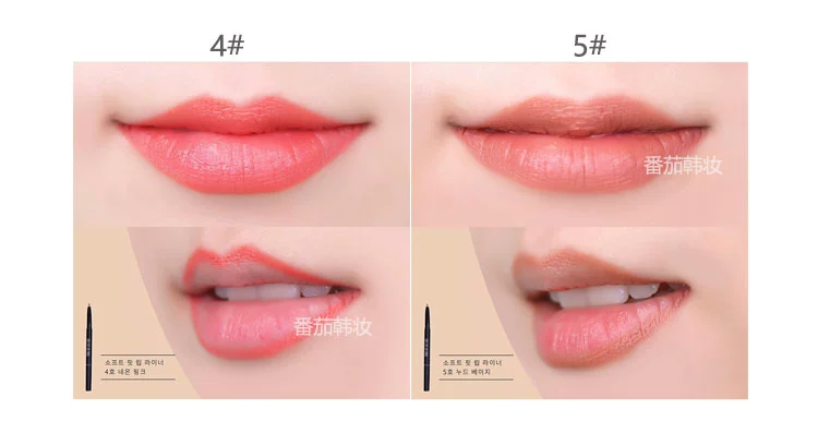 Hàn quốc UNNY tự động lip liner son môi bền không thấm nước đích thực giữ ẩm không đánh dấu truy tìm lip bút chì matte miễn phí vận post 	son bút chì nars