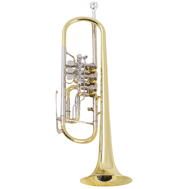 queen tianjin famous brand trumpet rotary valve flat key trumpet professional professional trumpet three buttons - Taobao