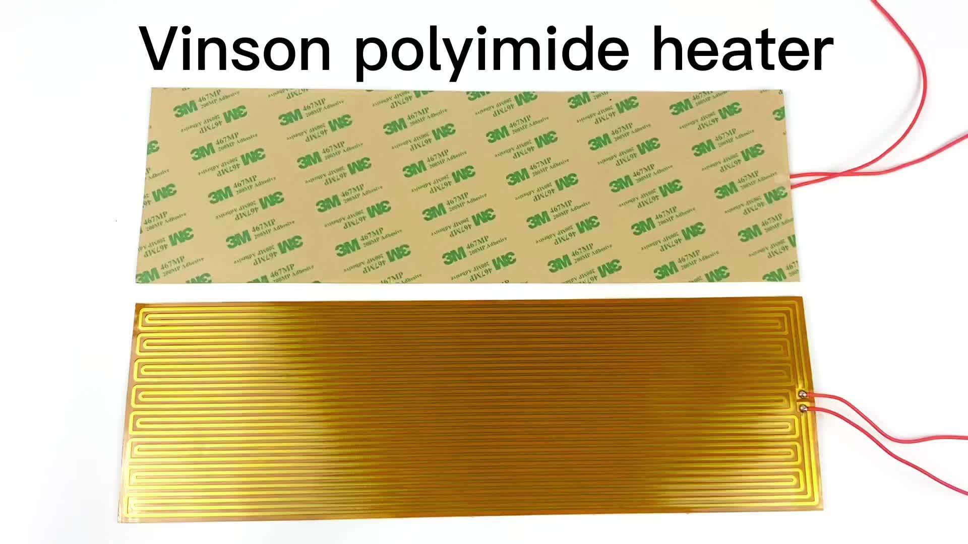 Custom Kapton Film Heater Thick Film Heating Element 220v 12v 12w