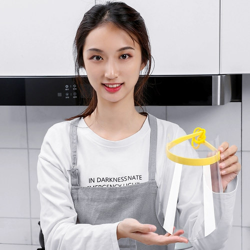 Защита Маска полная лицо против родов детей Прозрачная пластиковая изоляция маска Жареное масляное масля