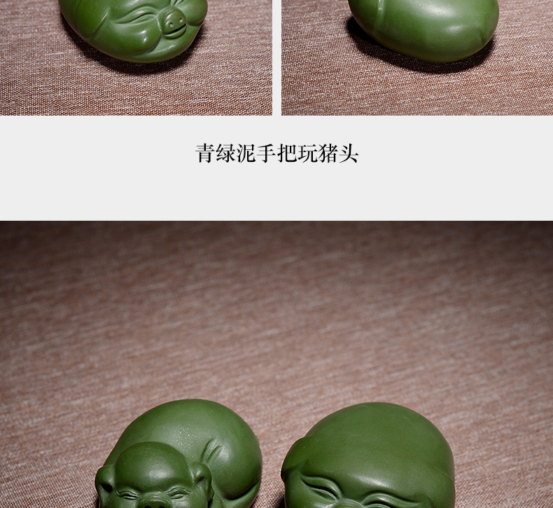 In the macro - yixing purple sand tea pet kung fu tea tea tray with parts of furnishing articles play fun pet tea always happy"