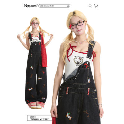 NERESUM Summer Bow Kitty Cat Halter top for women, a slim and slimming sleeveless short top