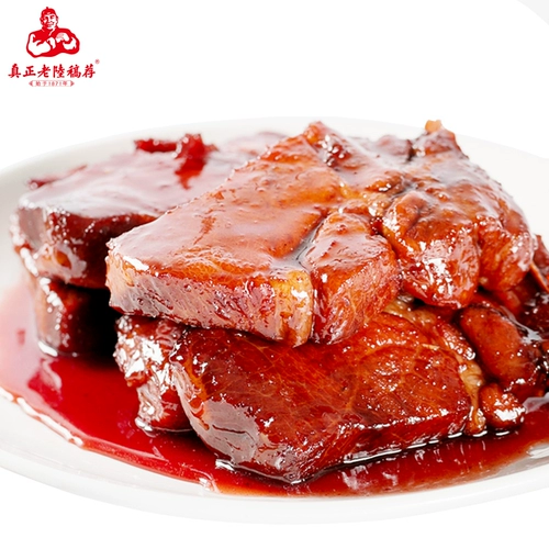 Старая рукопись LU Рекомендуется классический тушеный соус свиные ребрышки 280 г 即 食 老 老 零 食 食 jiangsu wuxi Специальные закуски