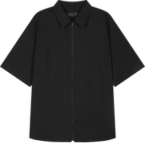 (Same style in the mall) Sketch Mens 2024 Summer New Shirt Lapel Zipper Short Sleeve Shirt 9O6214210