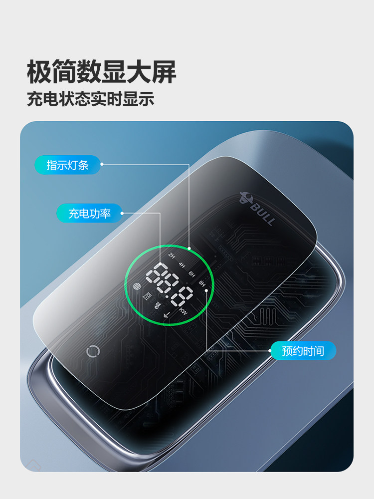 Bull New Energy Electric Vehicle Ac Charging Pile 7/11/21Kw Tesla Byd Lexiang Model