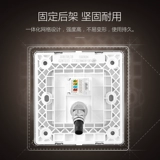 Bulls TV Computer Socket 86 сетевой кабельный кабельный кабельный телевизионный телевизор телевизионный розетка G28 Grey