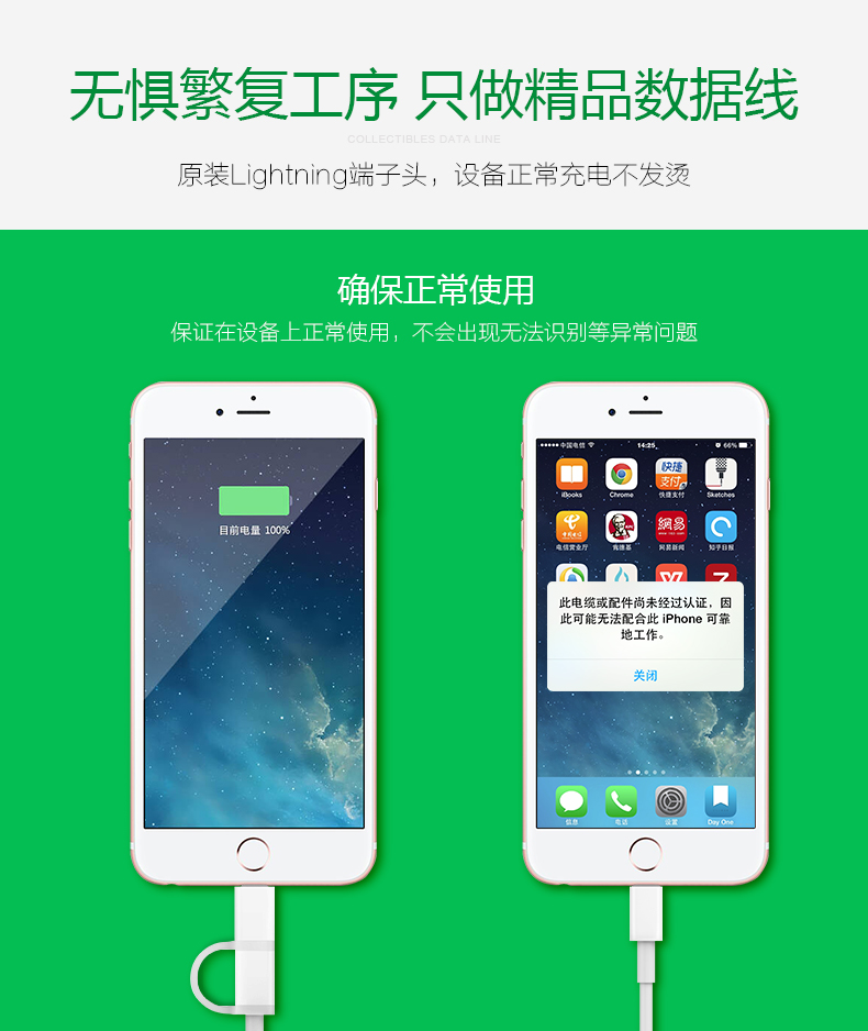 公牛车载手机充电器车充苹果iPhone充电MFi认证数据线