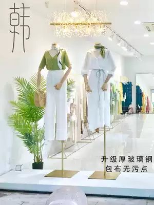 Korean clavicle model props clothing store clothes wedding dress model rack female window display stand human half-body dummy
