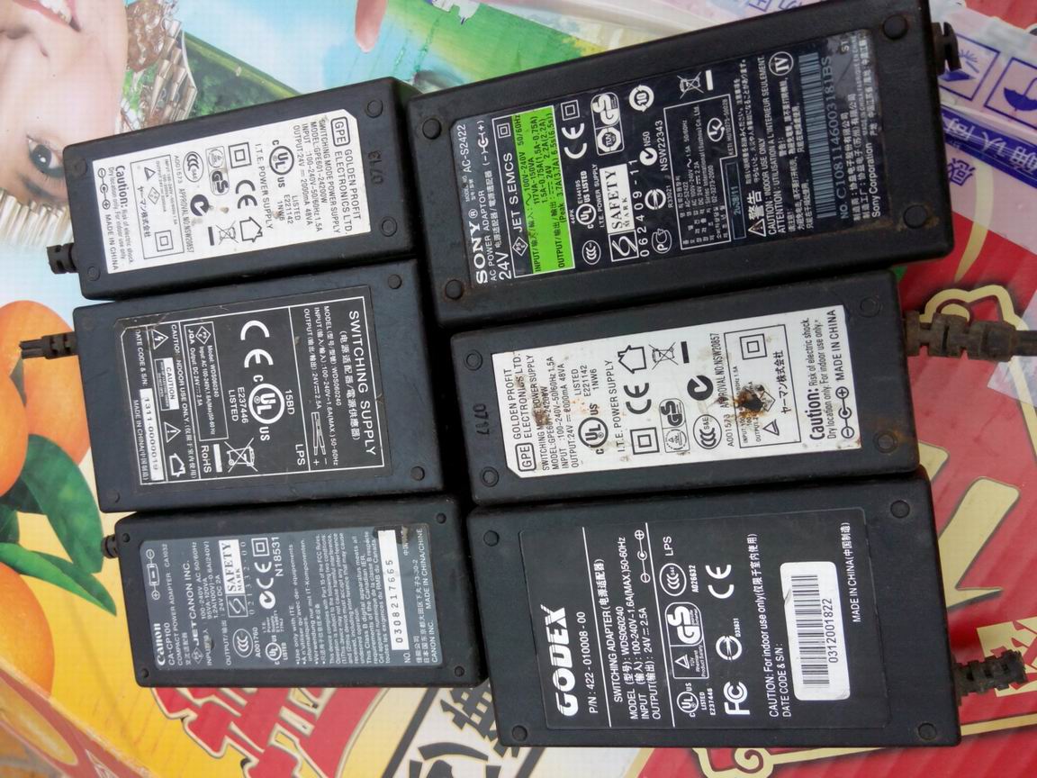 Used for second-hand maintenance with original 24V 2A-2 5A power adapter (cutting line)