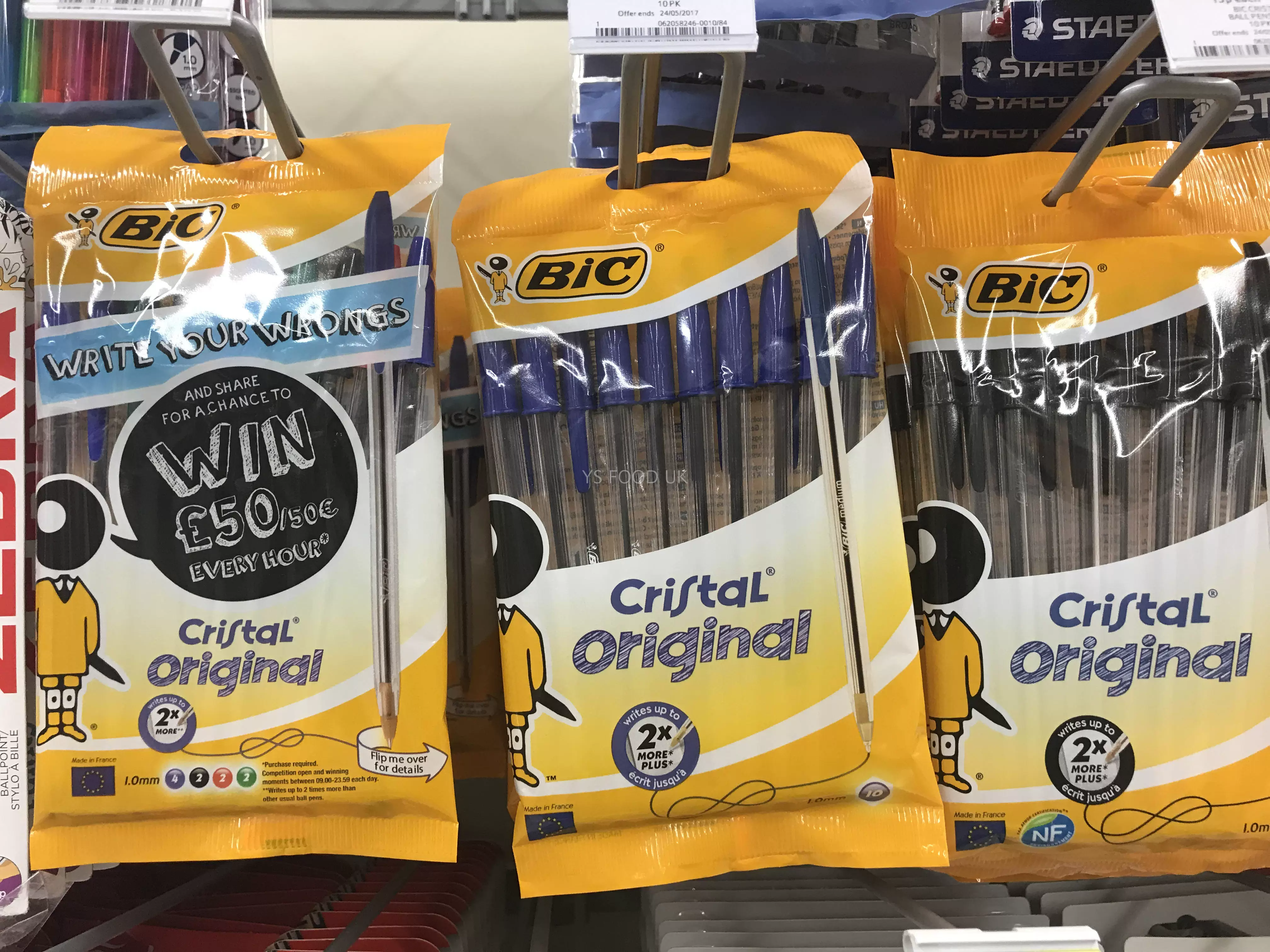 Британская импортированная ручка BIC Франции BIK Cristal 1.0mm шариковая ручка
