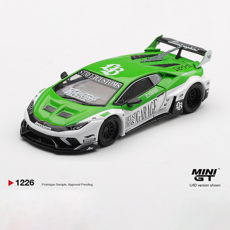 Mini Gt1:64 # 1226 Lamborghini Gt Green Alloy Car Model Mini Gt1:64 # 1226 Lamborghini Gt Green Alloy Car Model