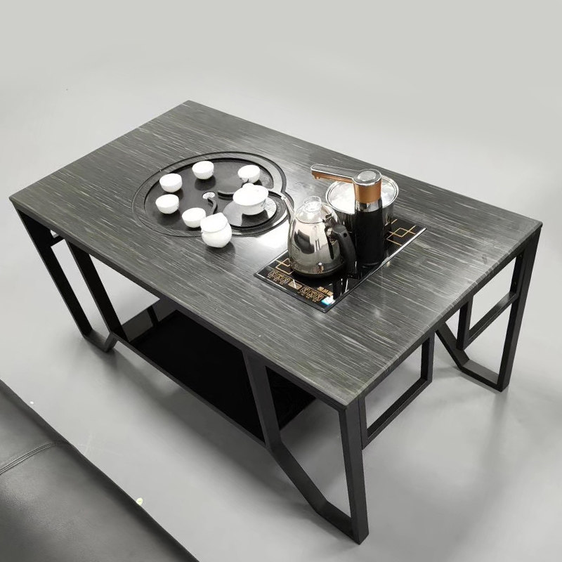 Shenzhen manager chamber tea kung fu tea few flame marble tea table glass tea table small fashion