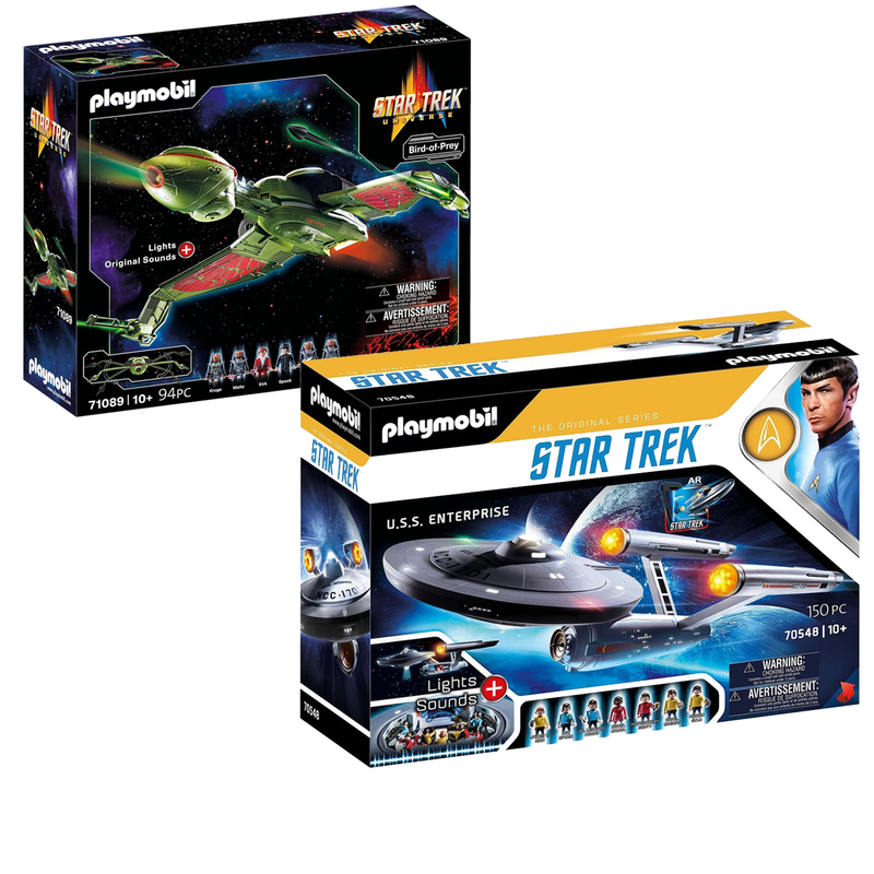 Playmobil Star Trek Spaceship Airplane Space Saucer Gift for Older Children's Birthday