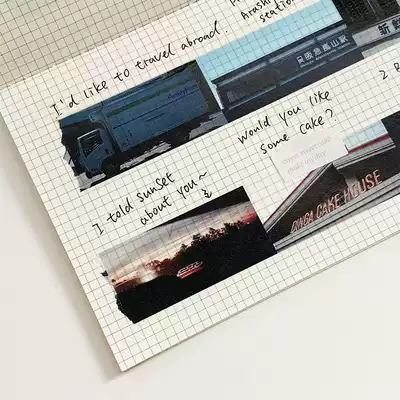 finally meet bubble_ You are my landscape pt 2 Original design hand account material tape