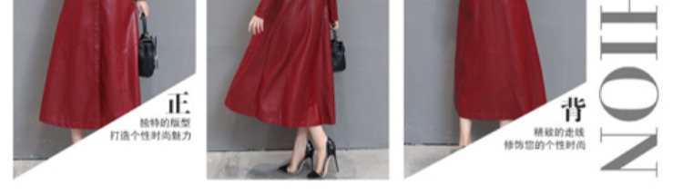 2019 Hained leather nữ dài qua áo khoác đầu gối mùa xuân và mùa thu phiên bản mới của Hàn Quốc của chiếc áo khoác mỏng gió áo khoác mỏng áo da lộn zara