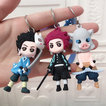 Cartoon anime doll keychain pendant cute student schoolbag small pendant mens creative car key accessories